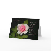 Happy Birthday Sis with Rose Card