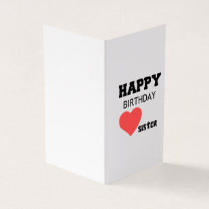 HAPPY BIRTHDAY SISTER