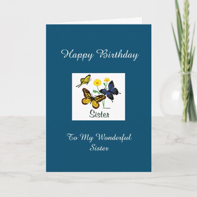 Happy Birthday Sister - BTFL Card (Front)