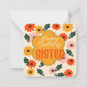 Happy Birthday Sister Card