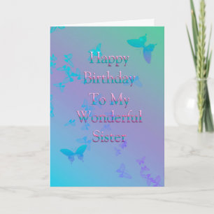 Happy Birthday Sister Card