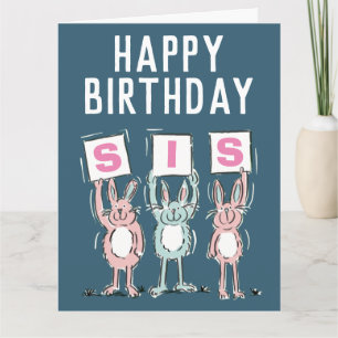 Happy Birthday Sister Card