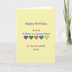 Happy Birthday Sister - GH Card