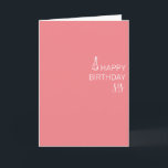 Happy Birthday Sister minimalistic Simple  Card<br><div class="desc">This design may be personalised by choosing the Edit Design option. You may also transfer onto other items. Contact me at colorflowcreations@gmail.com or use the chat option at the top of the page if you wish to have this design on another product or need assistance. See more of my designs...</div>