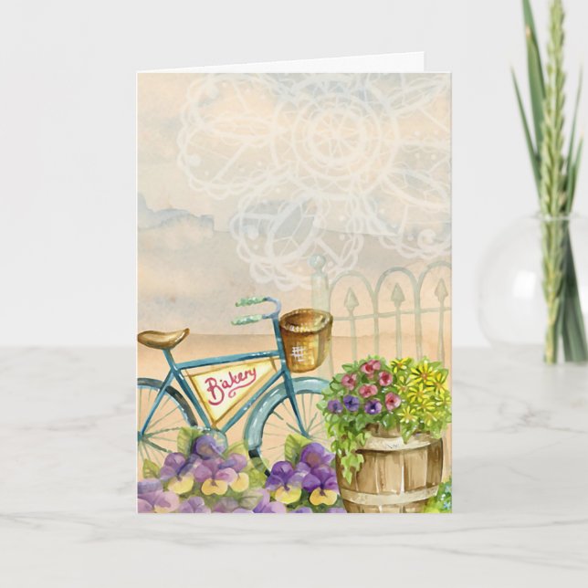 Happy Birthday Sister Watercolor Memories Card (Front)