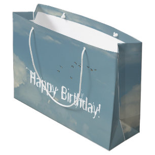 Happy Birthday Sky Large Gift Bag