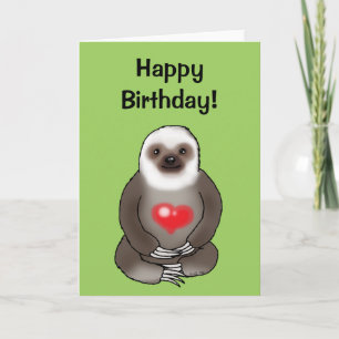Happy birthday! (sloth) card