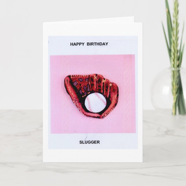 Happy Birthday Slugger Card (Front)