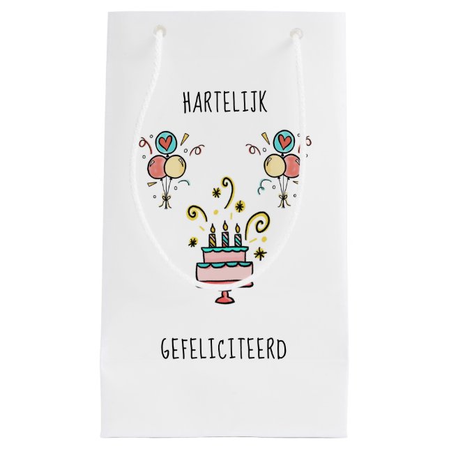 Happy Birthday Small Gift Bag (Front)