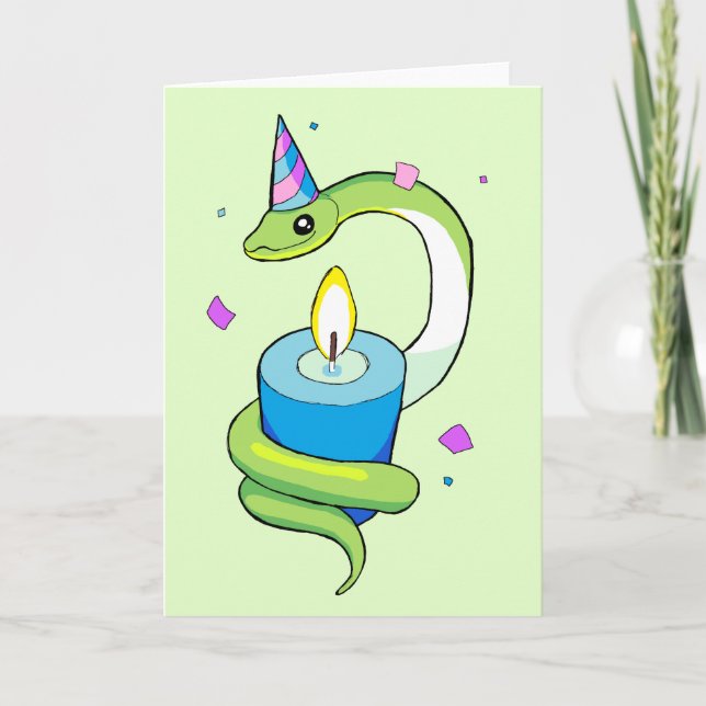 Happy Birthday Snake Card (Front)