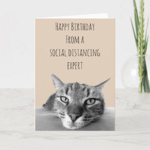 Happy Birthday Social Distancing Card