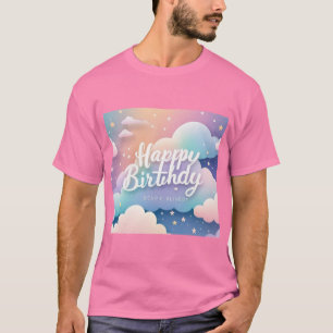 Happy Birthday Soft Watercolor Elegance T-Shirt