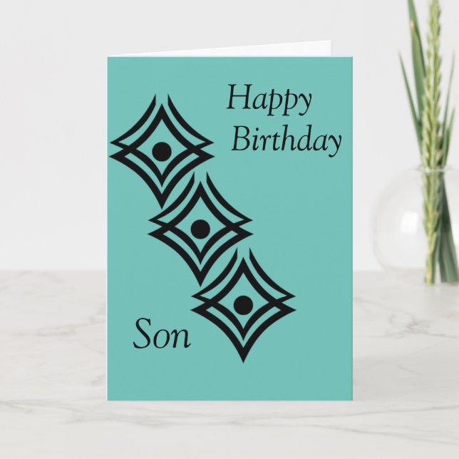 Happy Birthday Son Card (Front)