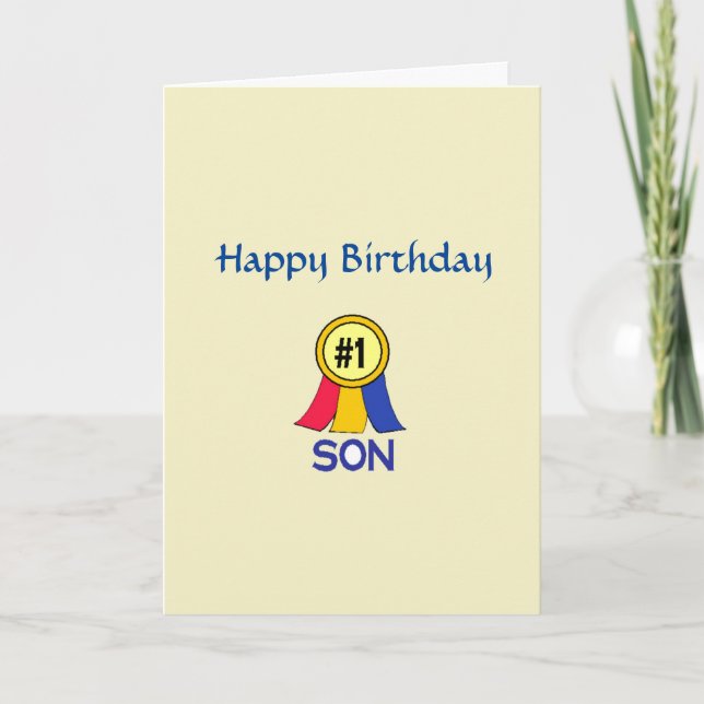 Happy Birthday Son Card (Front)