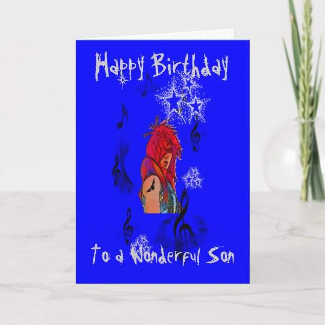 HAPPY BIRTHDAY SON GREETING CARD (Front)