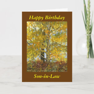 "Happy Birthday Son-in-Law" Card