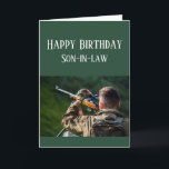 Happy Birthday Son-in-law Hunting Camouflage Card<br><div class="desc">Things You Love Happy Birthday Son-in-law for those who love hunting outdoors,  nature and or wilderness</div>