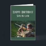 Happy Birthday Son-in-law Hunting Camouflage Card<br><div class="desc">Things You Love Happy Birthday Son-in-law for those who love hunting outdoors,  nature and or wilderness</div>