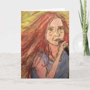 Happy Birthday Song Girl Card