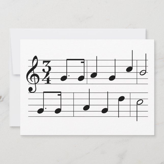 Happy Birthday Song Music Notes Sheet Music  (Front)