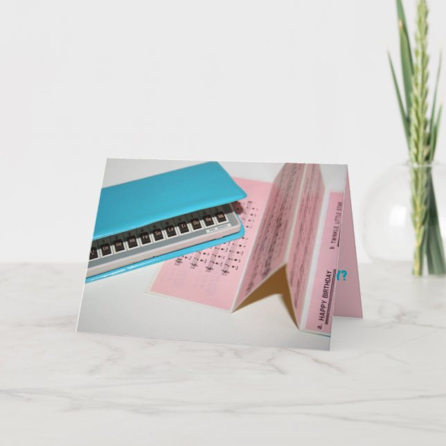 Happy Birthday Song Vintage Electronics Toy Card (Front)