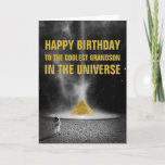 Happy Birthday Space Pyramid with Astronaut Card<br><div class="desc">Space pyramid with astronaut is cool for anyone at any age.
Designed as a birthday card,  because my son who's 11 would think it was way cool,  but you can customize it for any occasion.

Image used under a CC0 License</div>