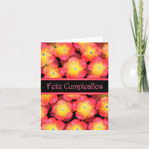 Happy Birthday Spanish w/ blank inside Card