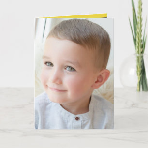 Happy Birthday special Grandson grey photo Card