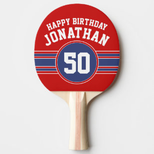 Happy Birthday Happy Birthday Ping Pong Table Tennis Paddles Zazzle Co Uk