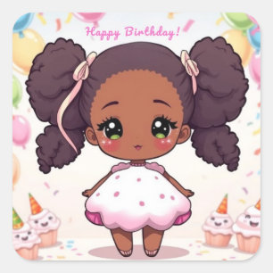 Happy Birthday  Square Sticker