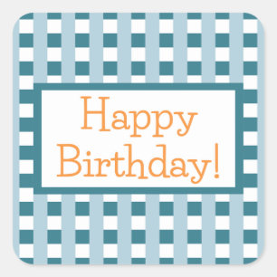 Happy Birthday Square Sticker