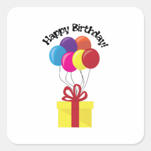 Happy Birthday! Square Sticker