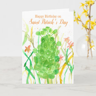 Happy Birthday St. Patrick's Day God's Blessings Card