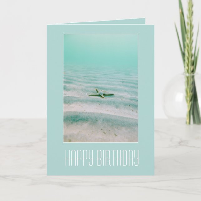 HAPPY BIRTHDAY  "STARFISH" CARD (Front)