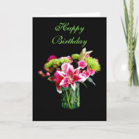 Happy Birthday, Stargazer Lily Bouquet