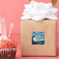 Happy Birthday, Starry Night fine art,