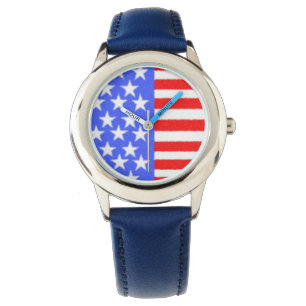 Happy Birthday stars on the flag Watch