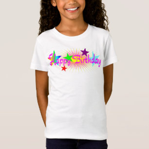 Happy Birthday & Stars - T-Shirt