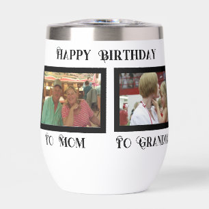 Happy Birthday Stemless Wine Tumbler,