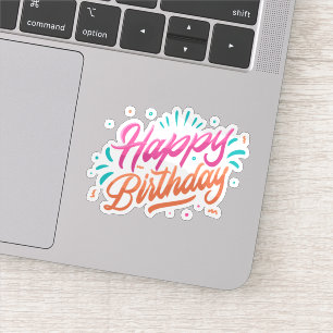 Happy birthday sticker