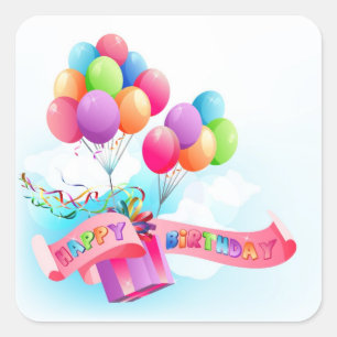 Happy birthday sticker