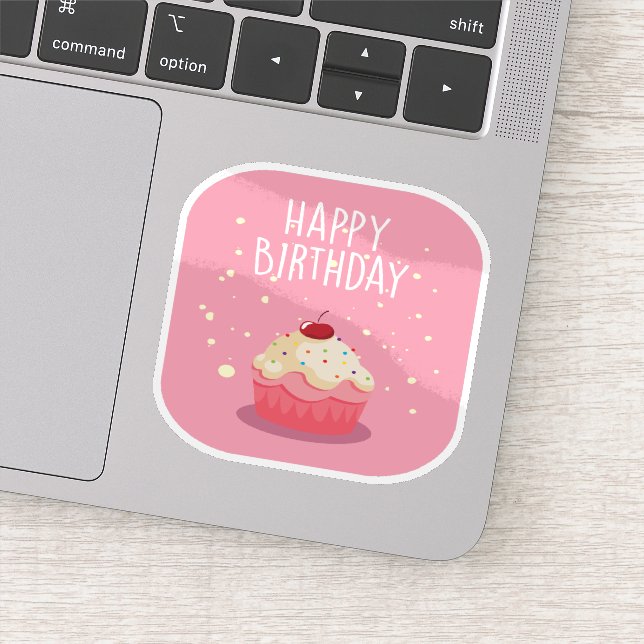 Happy Birthday Sticker (Detail)