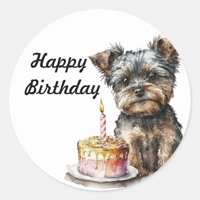 Happy Birthday Sticker (Front)