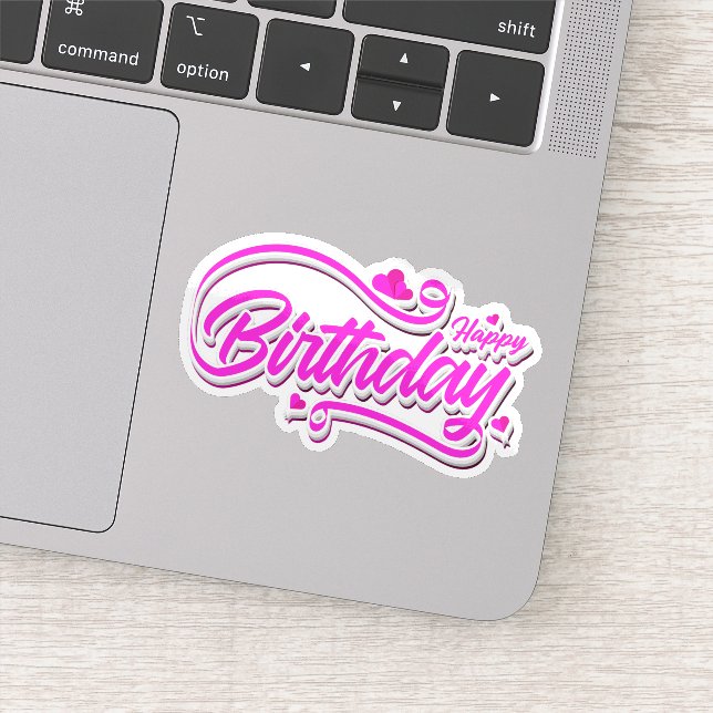 Happy birthday sticker  (Detail)