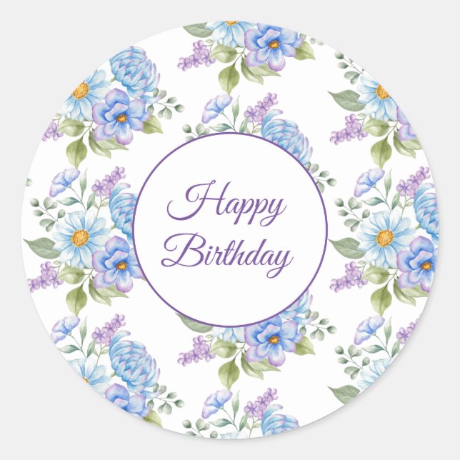 Happy Birthday Stickers (Front)