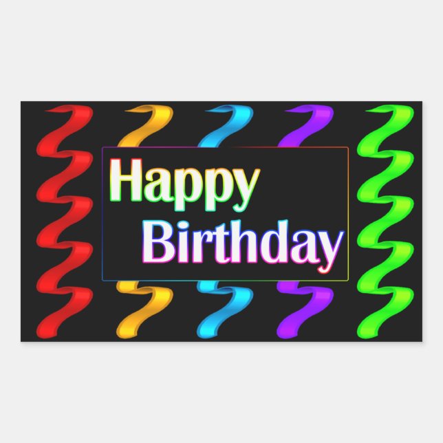Happy Birthday Stickers (Front)