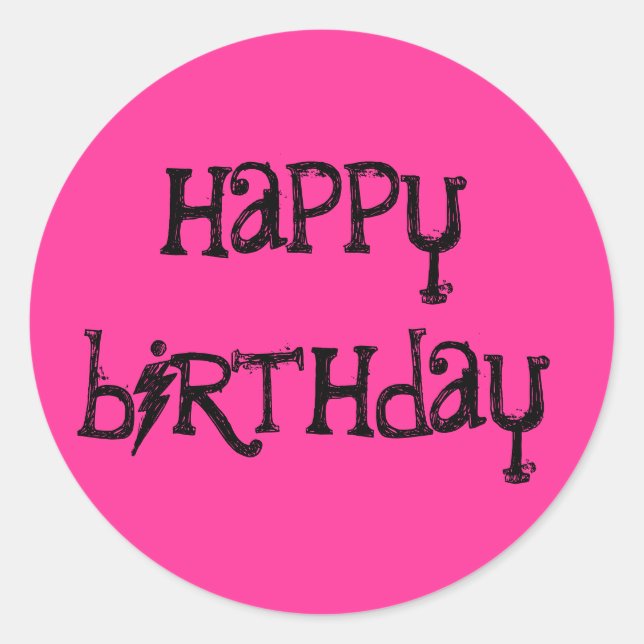 Happy Birthday stickers (Front)