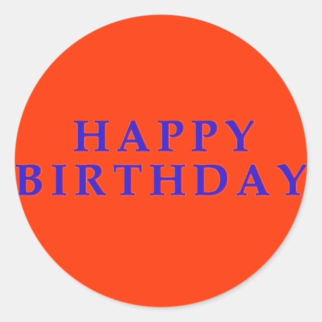 Happy Birthday stickers (Front)