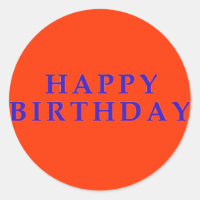 Happy Birthday stickers
