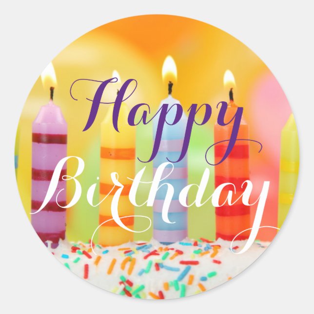 Happy Birthday Stickers (Front)